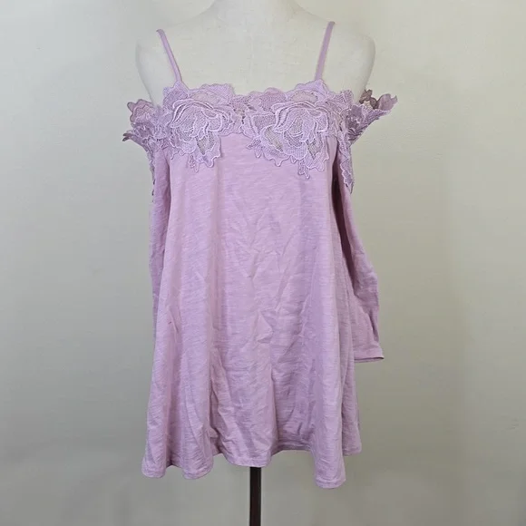 Anthropologie Meadow Rue Laceline Off-The-Shoulder Top SP - Picture 3 of 6